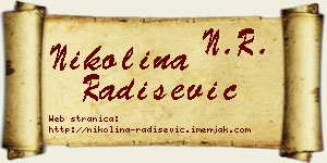 Nikolina Radišević vizit kartica